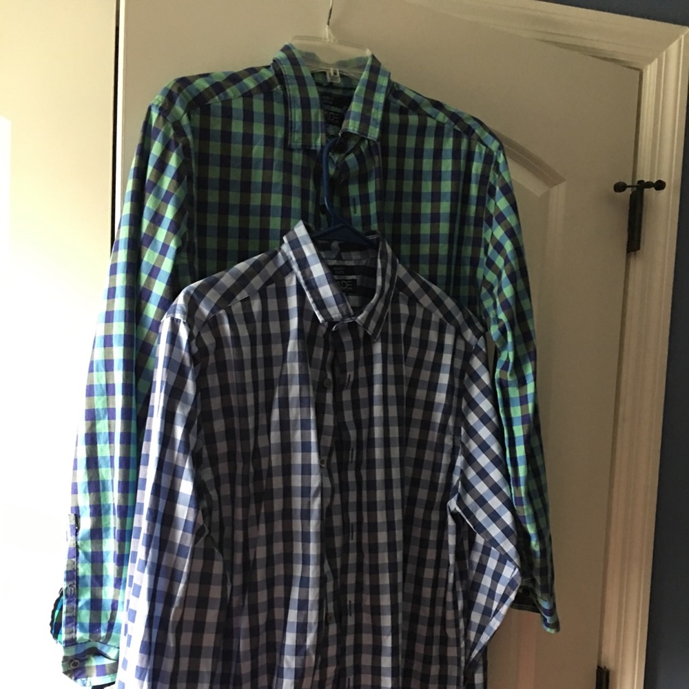 Men’s long sleeve button down sold together